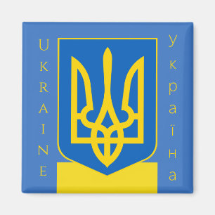 Imán ukraine emblem magnet