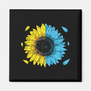 Imán Ukrainian Flag Symbol Tryzub Love Support Ukraine