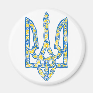 Imán Ukrainian national emblem trident tryzub ethnical