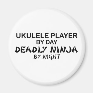 Imán Ukulele Ninja mortal por noche