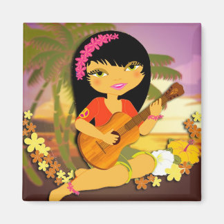 Imán Ukulele TROPOGIRL