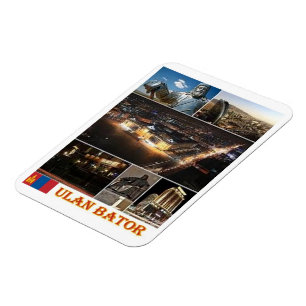 Imán Ulan Bator - Mongolia - Mosaico - Magnet