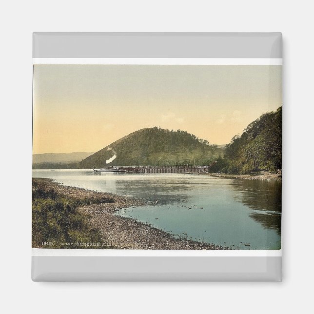 Imán Ullswater, Pooley Bridge Pier, Lake District, Engl (Frente)