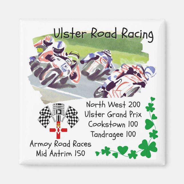 Imán Ulster Road Carreras Events (Frente)