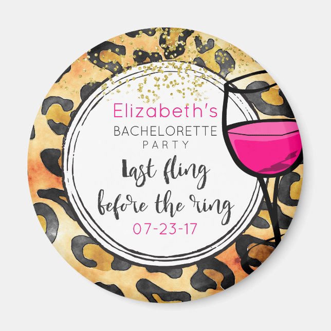 Imán Última aventura antes del anillo de soltera salvaj (Frente)