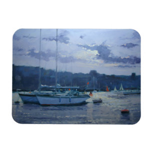 Imán Última hora de la tarde amarrada de los yates