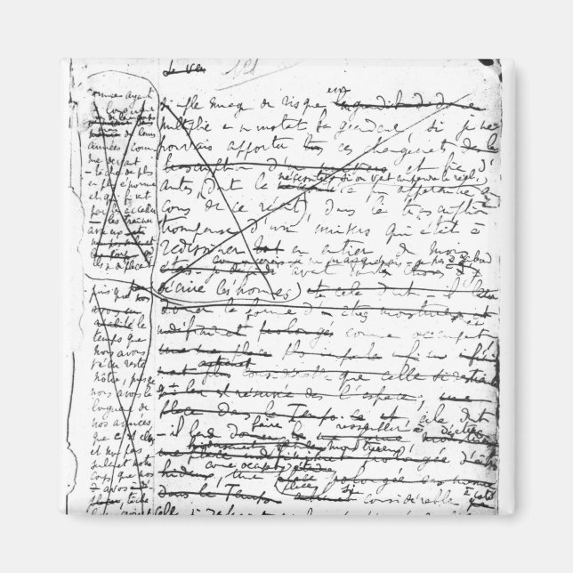 Imán Última página de 'A la Recherche du Temps Perdu' (Frente)