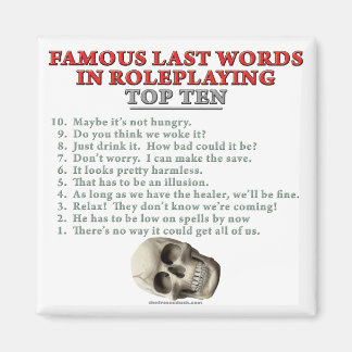 Imán Últimas palabras famosas en Roleplay: Las diez pri
