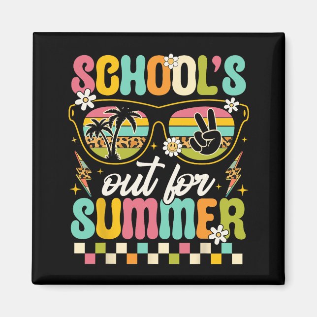 Imán Último día de clases para profesores de verano G (Frente)