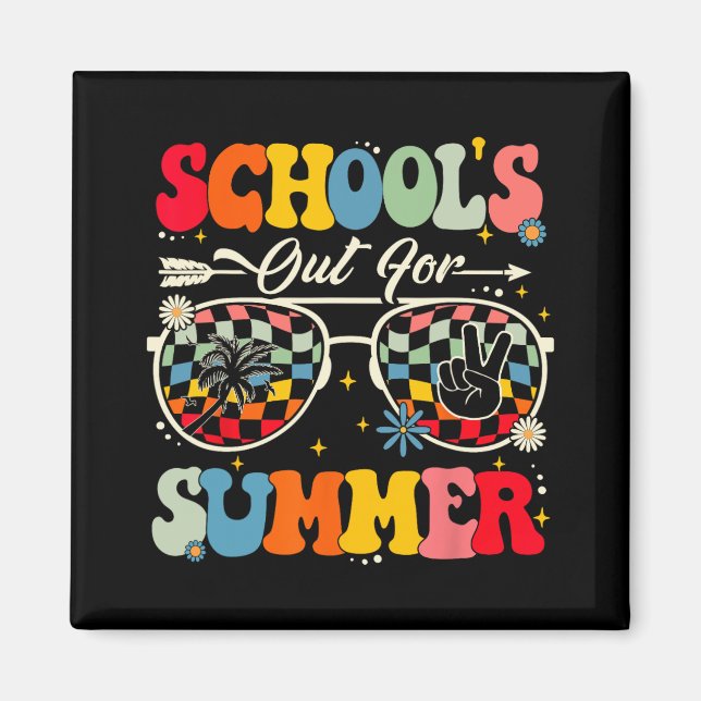 Imán Último día de clases para profesores de verano G (Frente)