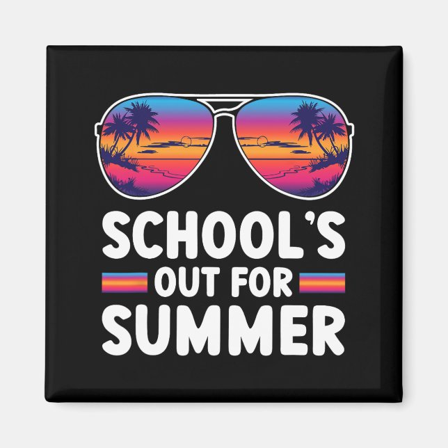 Imán Último día de clases para profesores de verano G (Frente)