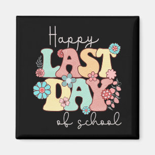 Imán Último día de escuela graduación de maestro estudi