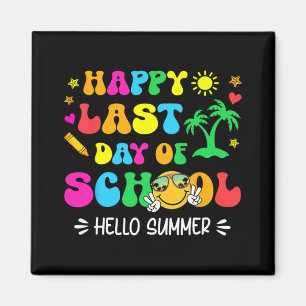 Imán Último Día De Escuela Hola Verano Alumnos Y Maestr