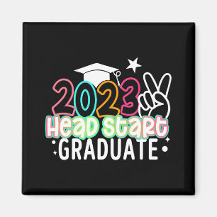 Imán Último Día De Escuela Niños 2023 Graduado Headstar