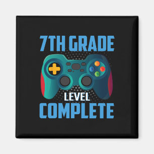 Imán Último Día De Videojuego Escolar Comp De 7º Grado