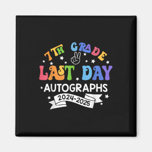 Imán Último Día Del Año Escolar 2025 7º Grado Autografo
