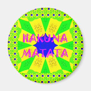 Imán Último Hakuna Matata Hermoso Colo de Diseño Increí