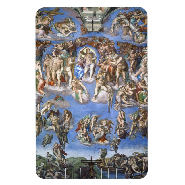 Imán Último Juicio De La Capilla Sixtina De Michelan (Vertical)