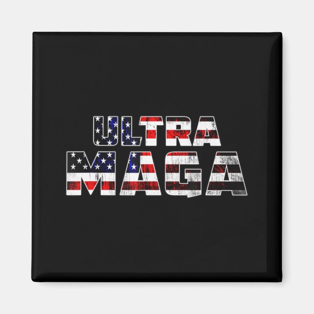 Imán Ultra Maga Donald Trump Joe Biden Republicano Amer (Frente)