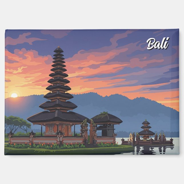 Imán Ulun Danu Bali Indonesia Travel (Anverso)