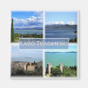 Imán UMB001 LAGO TRASIMENO, Mosaico, Umbría, Frigorífic
