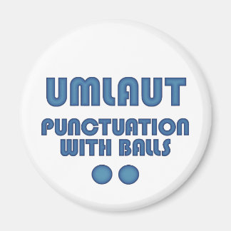 Imán Umlaut Balls (Azul)