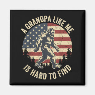 Imán Un abuelo como Is Hard To Find Bigfoot Papá Día de