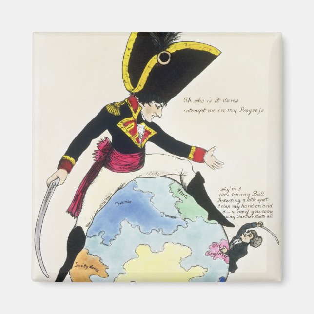 Imán Un alto a un paseo por el globo, 1803 (Frente)
