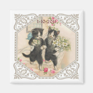 Imán Un amante de los gatos salva al Boda de fechas