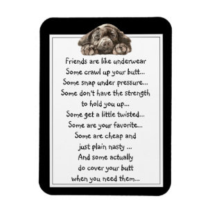 Imán Un amigo divertido es como una cita en ropa interi