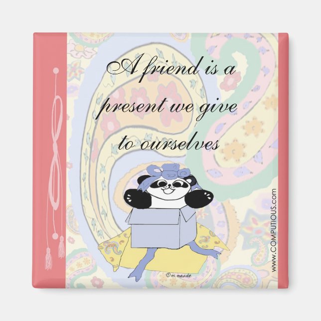 Imán Un amigo es un regalo que nos damos (Frente)