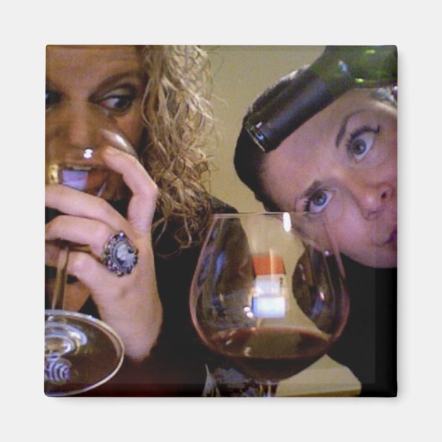 Imán Un Amigo SIEMPRE Llena Un Vaso Medio (Frente)