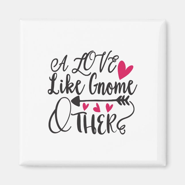 Imán Un amor como Gnome otros San Valentín (Frente)