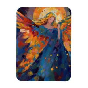 Imán Un ángel colorido