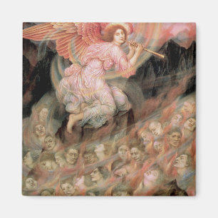 Imán Un ángel subiendo a las almas en el infierno