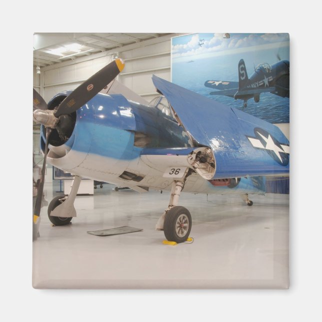 Imán Un avión de combate F-6F Hellcat de la Segunda Gue (Frente)