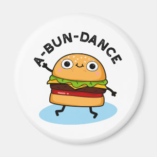 Imán Un baile divertido baile a-bun Burger Pun