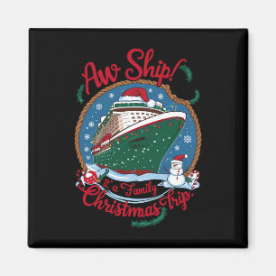 Imán Un barco que es un viaje en crucero para Navidades