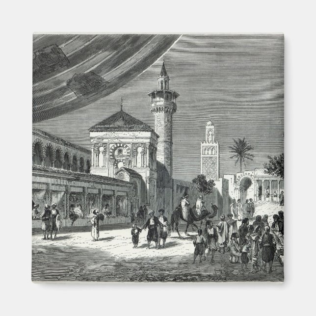 Imán Un bazar en Túnez (Frente)