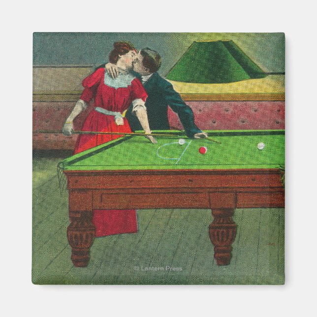 Imán Un beso de los rojos (Frente)