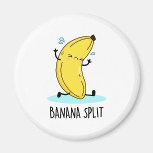 Imán Un bollo bananero dividido