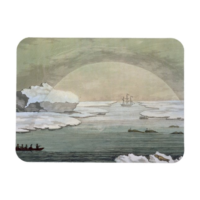 Imán Un bote de ballena británico congelado es liberado (Horizontal)