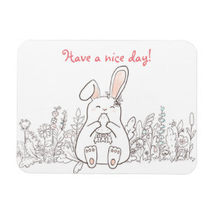 Imán Un Buen Día/ Un Conejo Agradable