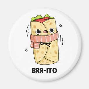 Imán Un burrito frito frío con guarnición