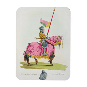 Imán Un caballero armó para el enlace, 1512, grabado