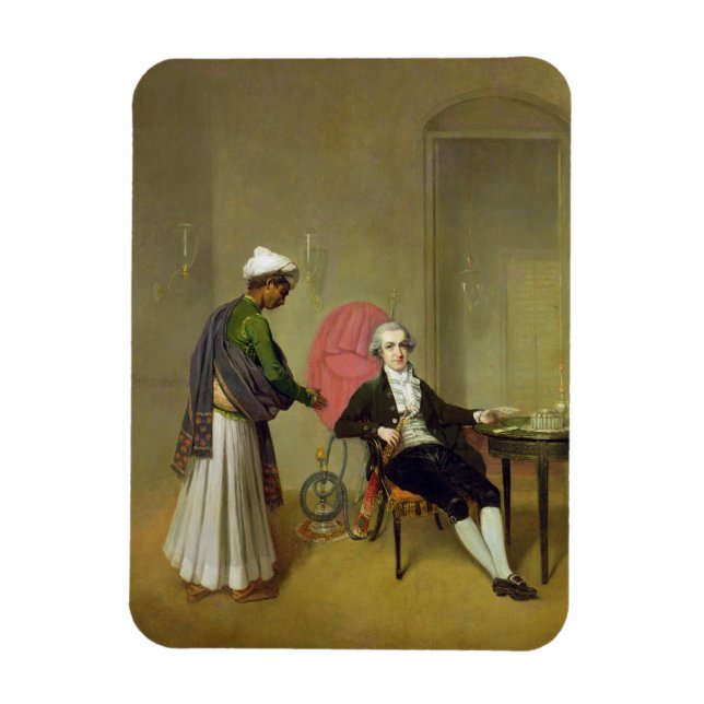 Imán Un Caballero, posiblemente William Hickey, y su In (Vertical)