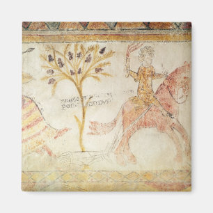 Imán Un caballero que lleva una antorcha llameante