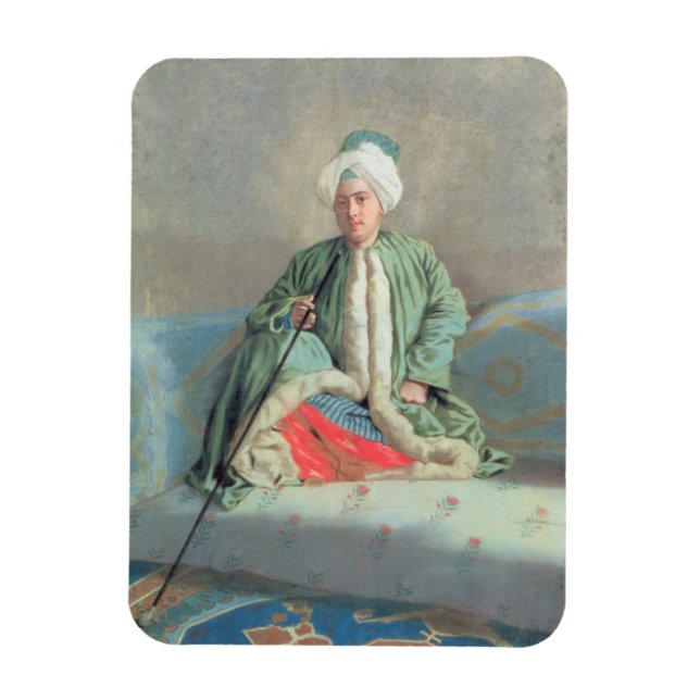 Imán Un caballero sentado en un sofá (Vertical)