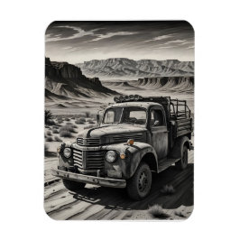 Imán Un camión en el desierto