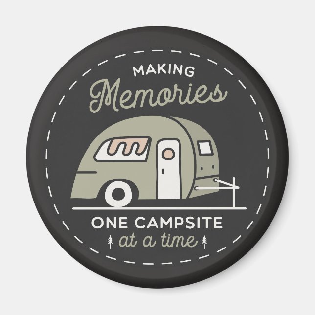Imán Un camping a la vez (Frente)